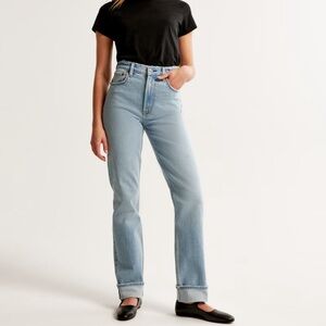 Abercrombie Ultra High Rise 90s Straight Jean Long